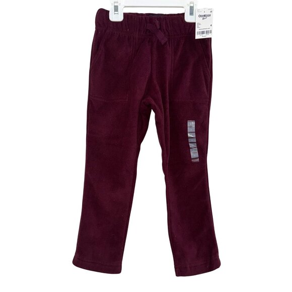 OshKosh B'gosh Other - OshKosh Bgosh Toddler Fleece Pants Size 4 Burgundy